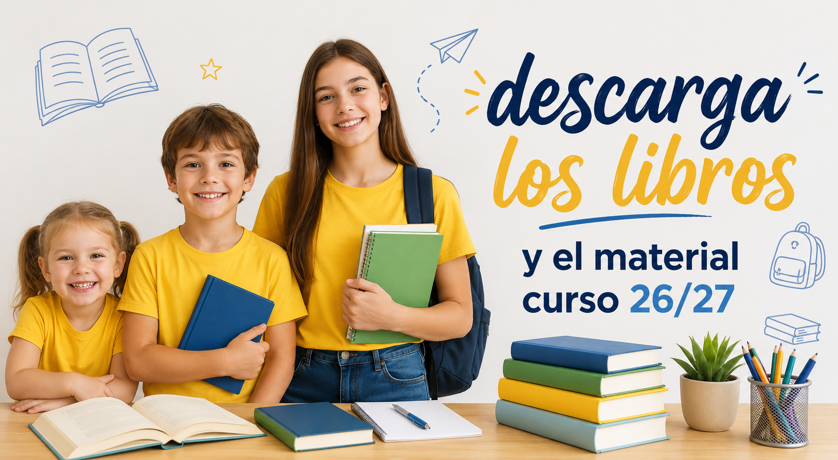 Libros y material para el curso 26-27