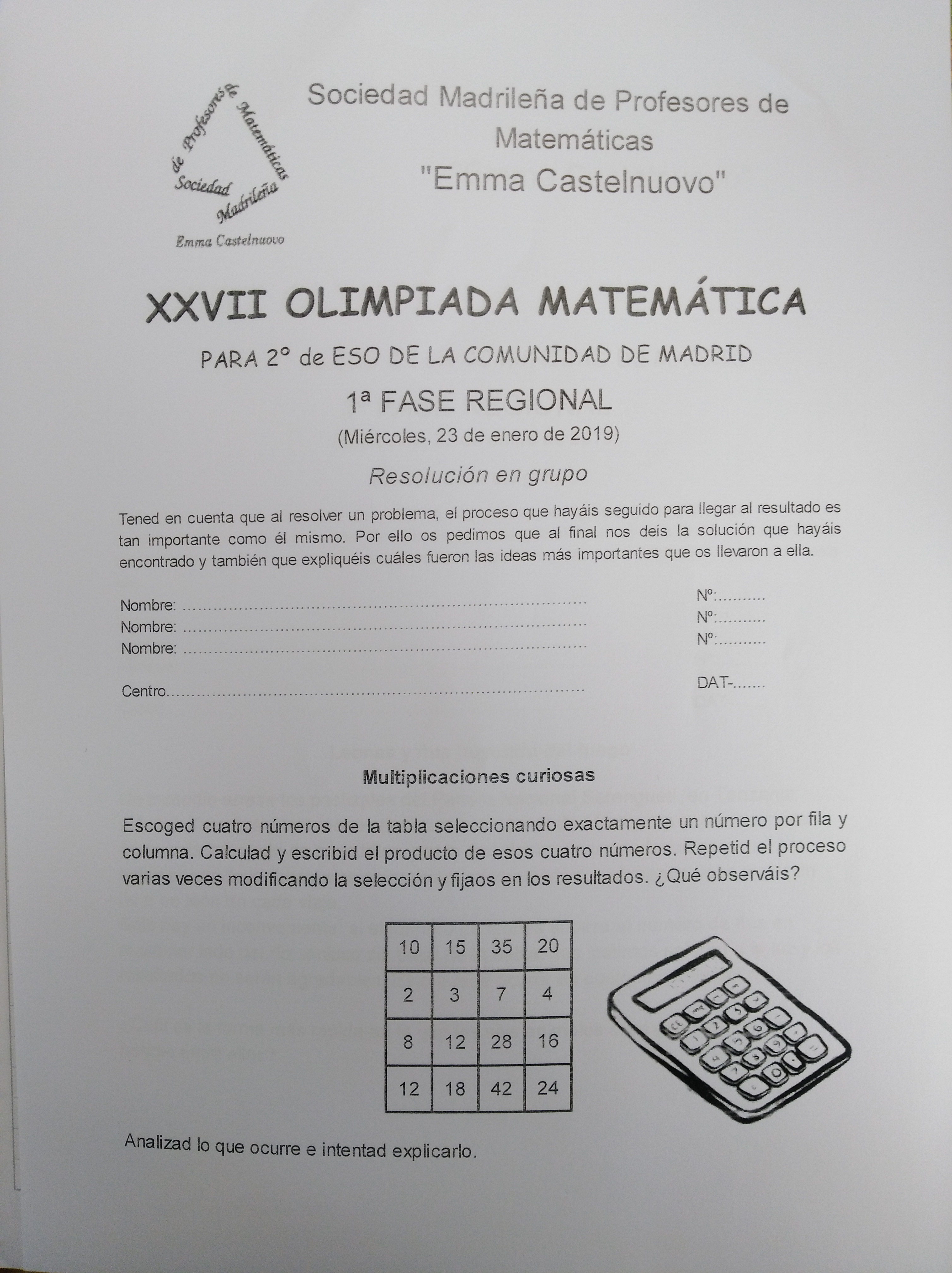 olimpiada matematica eso4