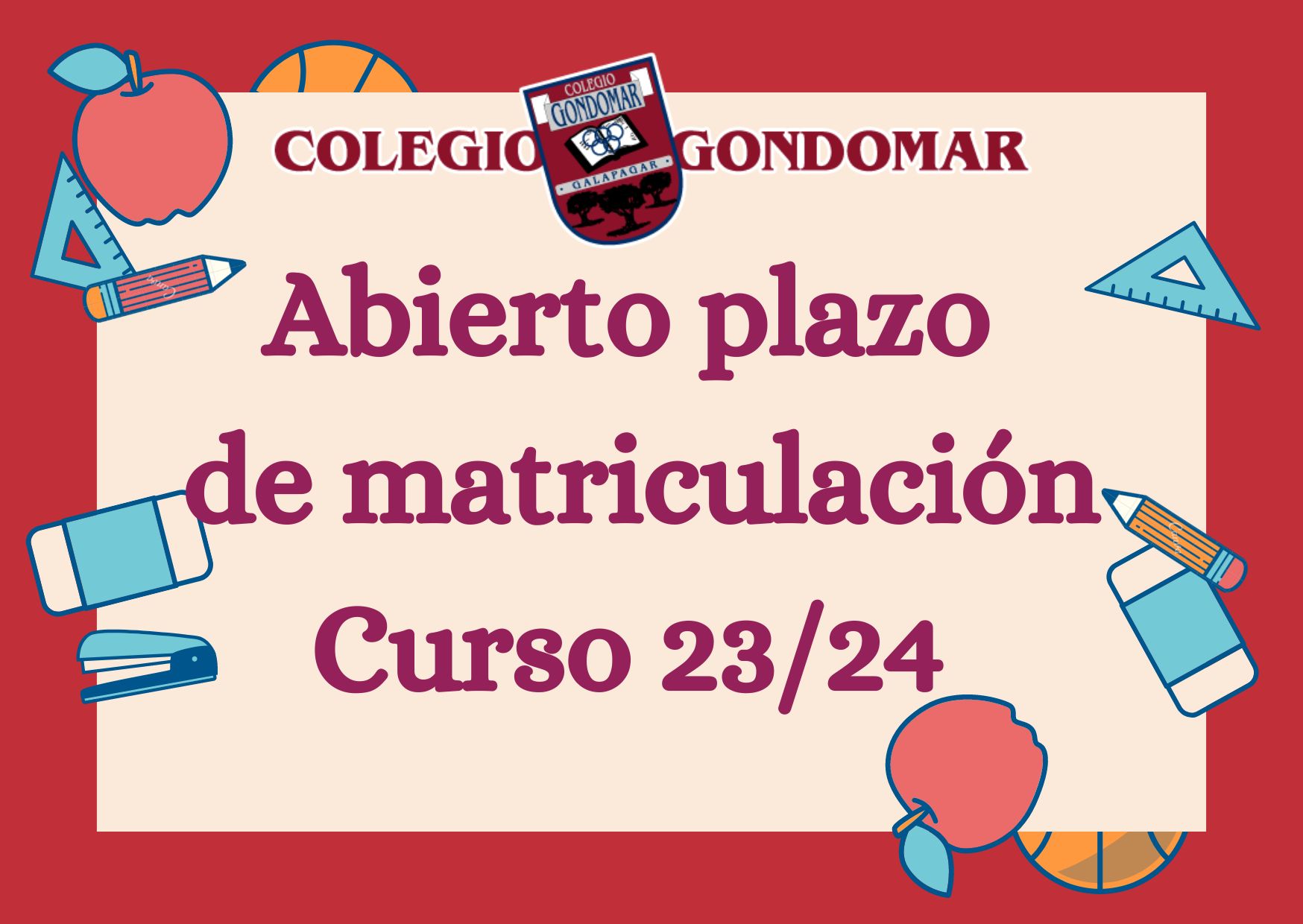 Abierto plazo de matriculación Curso 2223