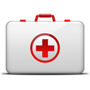 first aid kit white icon 128x128