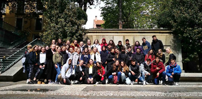 Con el Colegio Dunottar School en El Escorial.